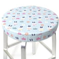 thumbnail image 1 of Uemuo Rabbit In The Rain Pattern Round Bar Stool Seat Covers Washable Stool Cushion Slipcover Elastic Bar Chair Covers-14 inch, 1 of 7