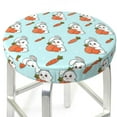 thumbnail image 1 of Uemuo Rabbit Is Eating Carrots Pattern Round Bar Stool Seat Covers Washable Stool Cushion Slipcover Elastic Bar Chair Covers-, 1 of 7