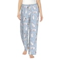 thumbnail image 1 of Uemuo Rabbit Is Eating Carrots Pattern Women's Wide Leg Palazzo Lounge Pants with Pockets Light Weight Loose Comfy Casual Pajama Pants-X-Large, 1 of 9