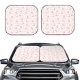 thumbnail image 1 of Uemuo Rabbit Printed 2 PCS Car Windshield Sun Shade, Auto Sun Heat and UV Rays Blocker, Foldable Automotive Front Window Sunshade Protector, 1 of 7