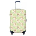 thumbnail image 1 of Uemuo Rabbit With Tie Printed Washable Luggage Cover - Fashion Suitcase Protector Fits 18-32 Inch Luggage -Small, 1 of 9