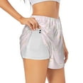 thumbnail image 1 of Uemuo Rainboe And Rabbit Pattern Women's Athletic Shorts High Waisted Running Shorts with Liner Pockets Gym Elastic Workout Shorts-Small, 1 of 9