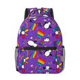 thumbnail image 1 of Uemuo Rainbow Lgbt Penguin Printed Student Durable Water-resistant Backpack,Travel Backpack,Outdoor Activities Backpack, Laptop Backpack, Multi-compartment Backpack, 1 of 5