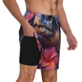 thumbnail image 1 of Uemuo Realistic Flower Turtle Pattern Mens Swim Trunks Quick Dry Board Shorts with Mesh Lining, Stretch Beach Shorts Quick Dry No-Chafing Board Shorts-XX-Large, 1 of 1
