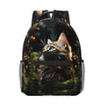 thumbnail image 1 of Uemuo Realistic Style Cute Cat Printed Student Durable Water-resistant Backpack,Travel Backpack,Outdoor Activities Backpack, Laptop Backpack, Multi-compartment Backpack, 1 of 5