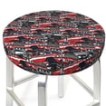 thumbnail image 1 of Uemuo Red And Blue Cars Pattern Round Bar Stool Seat Covers Washable Stool Cushion Slipcover Elastic Bar Chair Covers-, 1 of 7