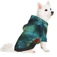 thumbnail image 1 of Uemuo Red And Blue Fire Peacock for Winter Dog Hoodie Sweatshirts with Pockets Warm Dog Clothes for Small Dogs Chihuahua-XX-Large, 1 of 8