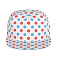thumbnail image 1 of Uemuo Red Blue Polka Dots Pattern Women's Baseball Cap,Straight Brim Hat,Golf Dad Hat,Travel Hat,Sun Protection Cap,Everyday Accessory, 1 of 9