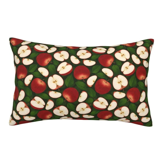 Uemuo Red Fruit Print Throw Pillow Case – Cozy & Soft Cushion Cover, Hypoallergenic Pillow Case for Sleeping, Perfect for Women with Envelope Closure-20"x30"