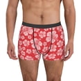 thumbnail image 1 of Uemuo Red Hibiscus Flower Pattern Men's Boxer Briefs,Trunk Anti-Chafing,Comfortable, Durable, and Stylish Underwear-XX-Large, 1 of 9
