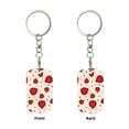 thumbnail image 1 of Uemuo Red Ladybug Pattern Rectangular Metal Keychain - Durable, Stylish, and Personalized Key Ring for Men and Women,Engraved Keychain,Gift Slim Sturdy Keychain, 1 of 7