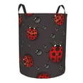 thumbnail image 1 of Uemuo Red Ladybugs Pattern Circular Laundry Hamper Basket with handles,Collapsible laundry basket,Large capacity laundry hamper,Laundry Organizer-, 1 of 8