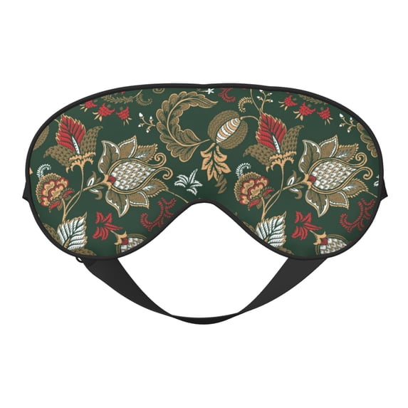 Uemuo Red Leaves Pattern Sleep Eye Mask - Light Blocking Sleep Mask Blocking Out Light Perfectly, Soft and Comfortable Night Eye Mask, Eye Blinder