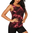 thumbnail image 1 of Uemuo Red Line Pattern Workout Tank Tops for Women Breathable Moisture-wicking tank top Sleeveless Running Loose Fit Yoga Tops Active Shirts Sports Gym Exercise, 1 of 9