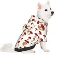 Uemuo Red Mushroom for Winter Dog Hoodie Sweatshirts with Pockets Warm