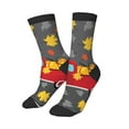 thumbnail image 1 of Uemuo Red Pickup Truck With Pumpkins Printed Kids Boys Socks Seamless Crew Socks Crazy Funny Athletic Sport Socks for Children, 1 of 5