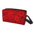 thumbnail image 1 of Uemuo Red Rose Pattern Portable Toiletry Bags with Handle, Waterproof travel Make up Bags for Women, Large Capacity Travel Cosmetic Bags, 1 of 9