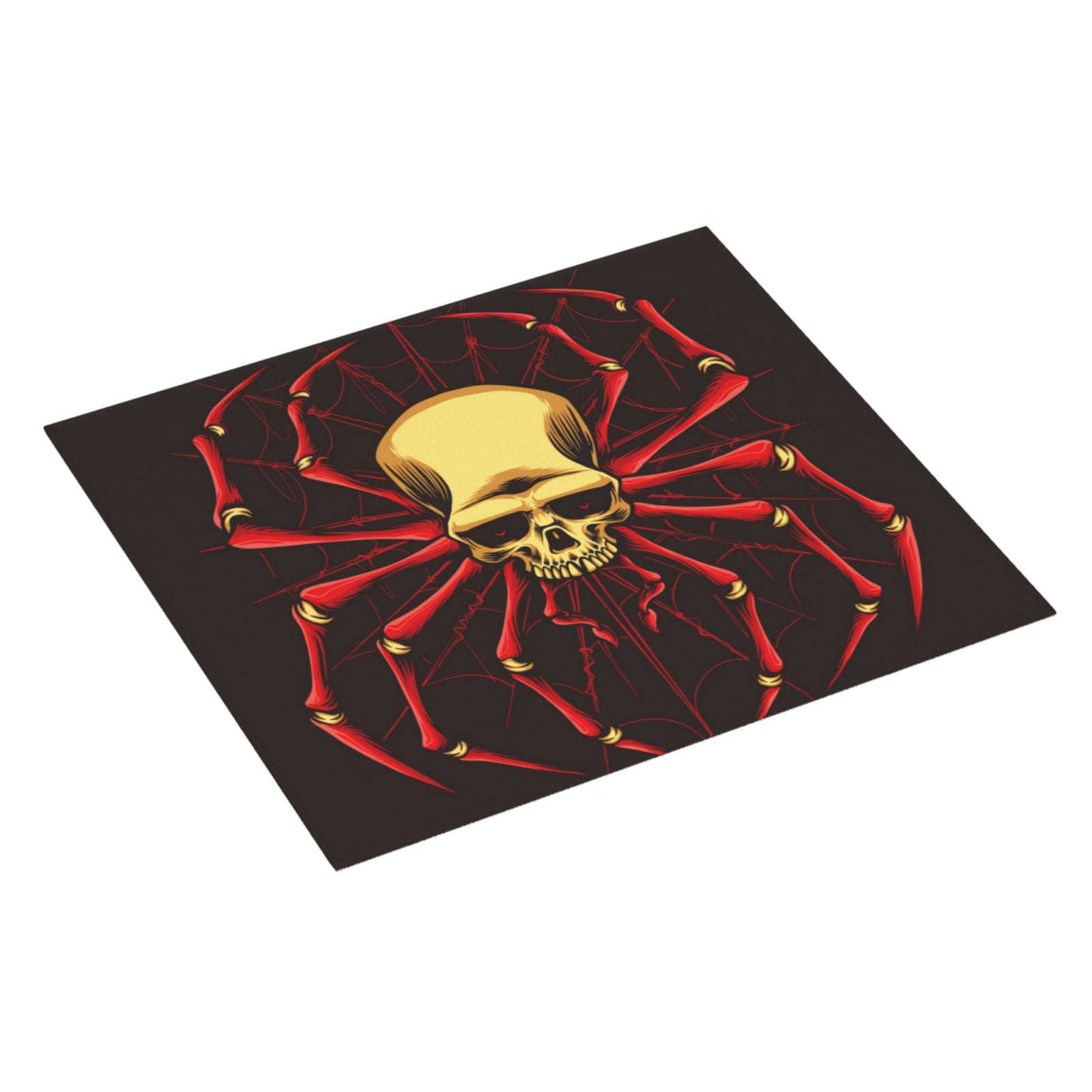 Uemuo Red Skull Spider Pattern Dish Drying Mat,16*18 inch Absorbent ...