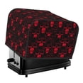 thumbnail image 1 of Uemuo Red Skulls 2 Print Toaster Cover 4 Slice, Small Kitchen Appliance Covers, Toaster Oven Cover with Loop, Bread Machine Cover Dust Cover Protection, 1 of 7
