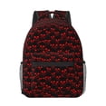 thumbnail image 1 of Uemuo Red Skulls 4 Printed Student Durable Water-resistant Backpack,Travel Backpack,Outdoor Activities Backpack, Laptop Backpack, Multi-compartment Backpack, 1 of 5