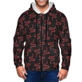 thumbnail image 1 of Uemuo Red Snake for Men's Fashion Full-zip Hoodies & Sweatshirts with Kangaroo Pocket, Zip-up Hooded Sweatshirt, Moisture Wicking & Breathable-Small, 1 of 5