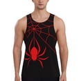thumbnail image 1 of Uemuo Red Spider Pattern Men's Muscle Shirts Sleeveless Dry Fit Gym Workout Tank Top Lightweight Sports Tank Top Beach Tank Top, Loose-fit Sleeveless Shirt-X-Large, 1 of 7