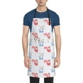 thumbnail image 1 of Uemuo Red Squirrel And Blue Rabbit Pattern Waterproof Apron Adjustable Dishwasher Apron- Apron for Women Men Heavy Duty Work Apron for Dishwashing Chemical Lab, 1 of 9