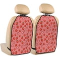 thumbnail image 1 of Uemuo Red Strawberry Printed Car Back Seat Protector,2 Pcs Backseat Car Organizer, Kick Mats Back Seat Protector , Back Seat Organizer for Kids, 1 of 8