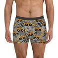 thumbnail image 1 of Uemuo Retro Excavator Pattern Men's Boxer Briefs,Trunk Anti-Chafing,Comfortable, Durable, and Stylish Underwear-X-Large, 1 of 9
