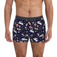 thumbnail image 1 of Uemuo Retro Rabbit Flower Pattern Men's Boxer Briefs,Trunk Anti-Chafing,Comfortable, Durable, and Stylish Underwear-Small, 1 of 9