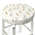 thumbnail image 1 of Uemuo Retro Rabbit Pattern Round Bar Stool Seat Covers Washable Stool Cushion Slipcover Elastic Bar Chair Covers-14 inch, 1 of 7