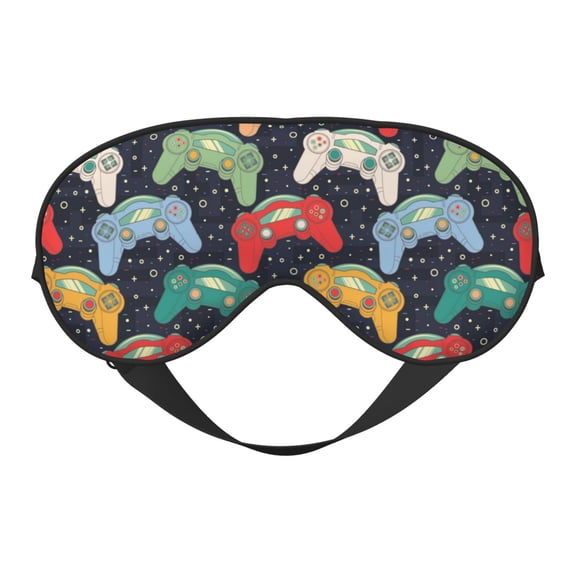 Uemuo Retro Video Game Pattern Sleep Eye Mask - Light Blocking Sleep Mask Blocking Out Light Perfectly, Soft and Comfortable Night Eye Mask, Eye Blinder