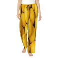 thumbnail image 1 of Uemuo Ripe Yellow Lemon Pattern Women's Wide Leg Palazzo Lounge Pants with Pockets Light Weight Loose Comfy Casual Pajama Pants-XX-Large, 1 of 9
