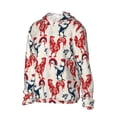 thumbnail image 1 of Uemuo Roosters Pattern Women's Full Zip UPF 50+ Sun Protection Hoodie Jacket Long Sleeve Sun Shirt Hiking Outdoor Performance with Pockets-Medium, 1 of 9