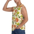 thumbnail image 1 of Uemuo Rose Daisy Pattern Men's Sleeveless T-Shirt,Muscle Athletic Tank Top, Moisture-wicking Quick-dry Breathable Classic Tee Top for Gym Run Outdoor Sports-Large, 1 of 8