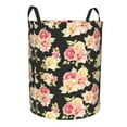 thumbnail image 1 of Uemuo Rose Flowers Pattern Circular Laundry Hamper Basket with handles,Collapsible laundry basket,Large capacity laundry hamper,Laundry Organizer-Medium, 1 of 8