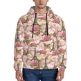 thumbnail image 1 of Uemuo Rose Flowers Pattern Men's Hoodie - Casual Pullover Hoodie with Kangaroo Pocket, Stylish Hooded Sweatshirt for Everyday Wear-XX-Large, 1 of 7