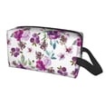 thumbnail image 1 of Uemuo Rose Flowers Pattern Portable Toiletry Bags with Handle, Waterproof travel Make up Bags for Women, Large Capacity Travel Cosmetic Bags, 1 of 9
