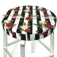 thumbnail image 1 of Uemuo Rose Flowers Pattern Round Bar Stool Seat Covers Washable Stool Cushion Slipcover Elastic Bar Chair Covers-14 inch, 1 of 7