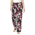 thumbnail image 1 of Uemuo Rose Flowers Pattern Women's Wide Leg Palazzo Lounge Pants with Pockets Light Weight Loose Comfy Casual Pajama Pants-Medium, 1 of 9