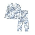 thumbnail image 1 of Uemuo Rose Flowers Pattern Womens Pajama Sets,PJ Set for Women,Pajamas for Women Logo,Long Sleeve Pajama Set for Women,Soft Long Sleeve Top With Pants-, 1 of 9