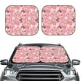 thumbnail image 1 of Uemuo Rose Flowers Printed 2 PCS Car Windshield Sun Shade, Auto Sun Heat and UV Rays Blocker, Foldable Automotive Front Window Sunshade Protector, 1 of 7