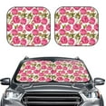 thumbnail image 1 of Uemuo Rose Flowers Printed 2 PCS Car Windshield Sun Shade, Auto Sun Heat and UV Rays Blocker, Foldable Automotive Front Window Sunshade Protector, 1 of 7