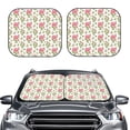 thumbnail image 1 of Uemuo Rose Flowers Printed 2 PCS Car Windshield Sun Shade, Auto Sun Heat and UV Rays Blocker, Foldable Automotive Front Window Sunshade Protector, 1 of 7