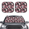 thumbnail image 1 of Uemuo Rose Flowers Printed 2 PCS Car Windshield Sun Shade, Auto Sun Heat and UV Rays Blocker, Foldable Automotive Front Window Sunshade Protector, 1 of 7