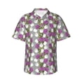 thumbnail image 1 of Uemuo Rose Flowers Printed Regular Fit Short Sleeve Casual Hawaiian Shirt for Men,Aloha shirt,Tropical shirt,Floral print shirt,Vacation Beach shirt-XX-Large, 1 of 9