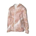thumbnail image 1 of Uemuo Rose Gold Glitter Splatter Pattern Women's Full Zip UPF 50+ Sun Protection Hoodie Jacket Long Sleeve Sun Shirt Hiking Outdoor Performance with Pockets-X-Large, 1 of 9
