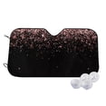 thumbnail image 1 of Uemuo Rose Gold Glitter1 Pattern Accordion Car Windshield Sun Shade, Foldable Reflective Sun Visor for Car, Reflector Windshield Sunshade-, 1 of 7