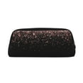 thumbnail image 1 of Uemuo Rose Gold Glitter1 Printed Leather Pencil Case, Pencil Pouch, Portable Pencil Bag, Pen Case for& Office, 1 of 1