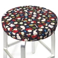 thumbnail image 1 of Uemuo Rose Rabbit Pattern Round Bar Stool Seat Covers Washable Stool Cushion Slipcover Elastic Bar Chair Covers-12 inch, 1 of 7